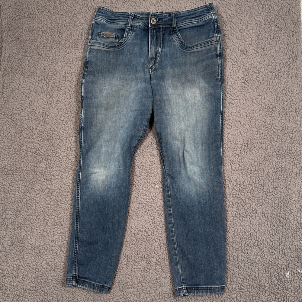 KUHL Jeans Mens 32x30 Denim Tapered Fit Blue Indigo Articulated Stretch Pants